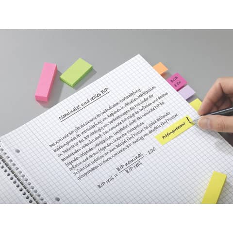 Segnapagina removibili in carta Post-it® Notes Markers assortiti 10 blocchetti da 50 fogli - 670-10AB-EU